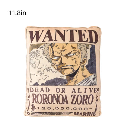 One Piece Wanted Poster Plush Pillow & Home Cushion