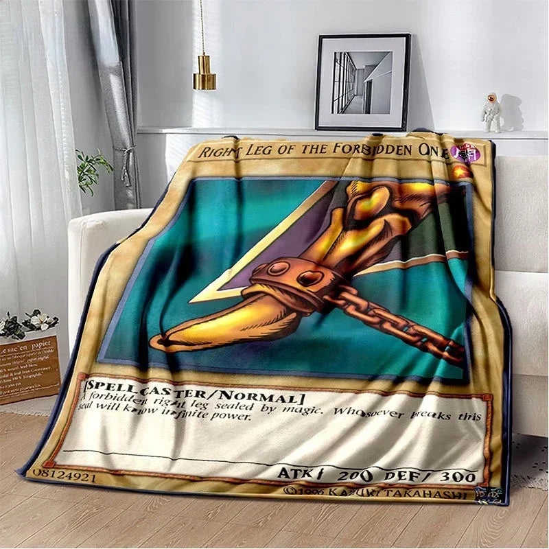 Yu-Gi-Oh! TCG Card Art Throw Blanket – Ultra-Soft Anime Fleece Bedspread