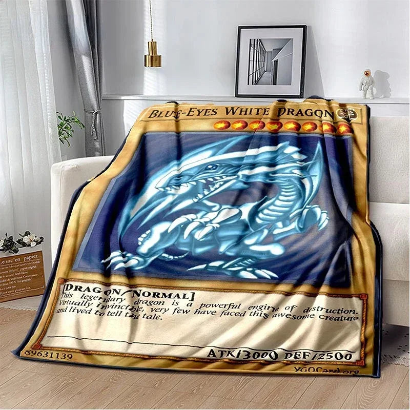 Yu-Gi-Oh! TCG Card Art Throw Blanket – Ultra-Soft Anime Fleece Bedspread