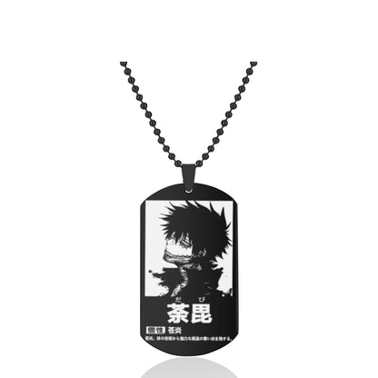 My Hero Academia Dog Tag Necklace – Stainless Steel Anime Character Pendant