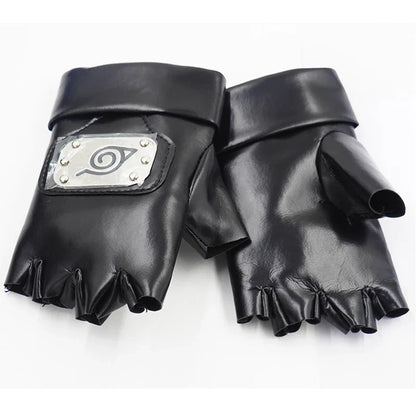 Naruto Hatake Kakashi Cosplay Set – Ninja Mask, Headband & Gloves Prop Accessories