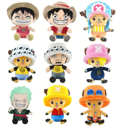 One Piece Chibi Plush Doll (25cm) – Soft Stuffed Anime Toy Figure