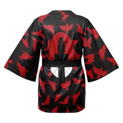 Naruto Flame Print Kimono Cardigan – Anime Haori Cosplay Streetwear Jacket