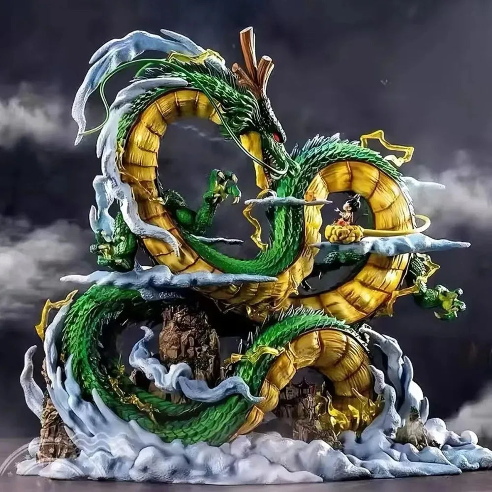 Dragon Ball Z Shenron & Son Goku Action Figure – 23cm Premium Anime PVC Battle Statue