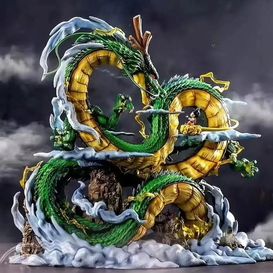 Dragon Ball Z Shenron & Son Goku Action Figure – 23cm Premium Anime PVC Battle Statue