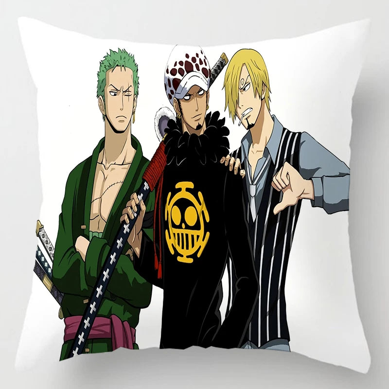 One Piece Anime Plush Square Throw Pillow Cover – 18"x18" (45x45 cm)