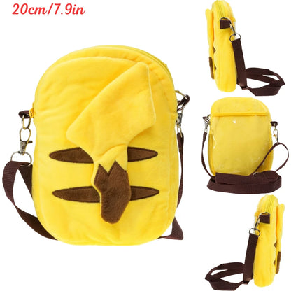 Pokémon Plush Character Shoulder Bags – Kawaii Anime Plushie Crossbody Purses