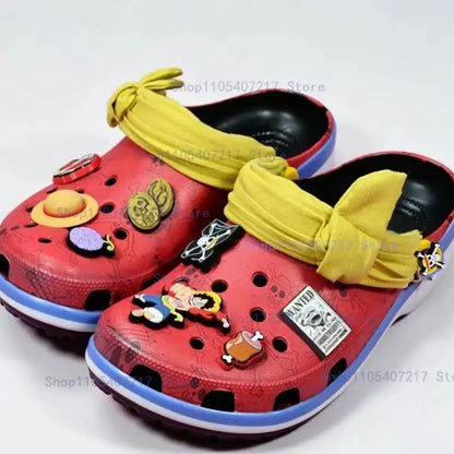 One Piece Chopper & Luffy EVA Clogs – Waterproof Anime Beach Sandals & Slippers