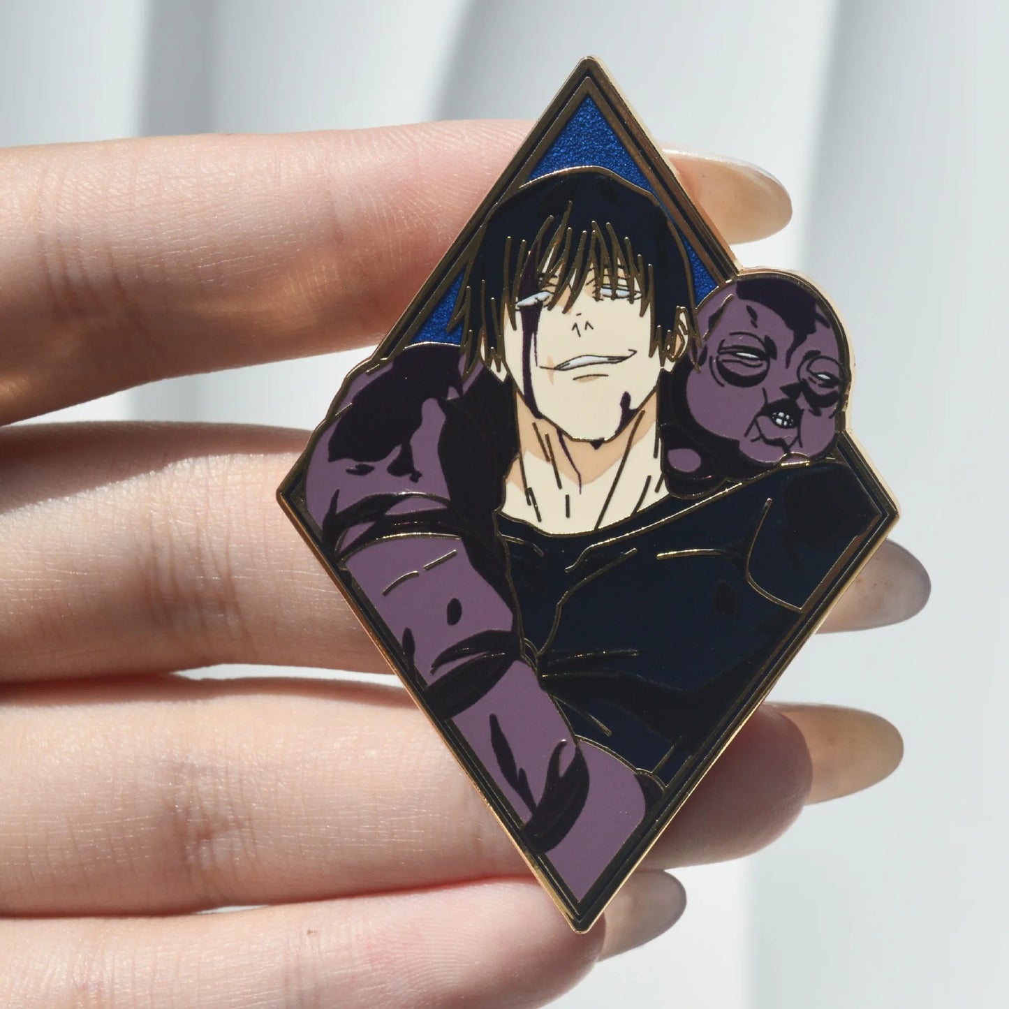 Jujutsu Kaisen Enamel Pin Badge Set – Gojo, Sukuna, Toji & Megumi Brooches
