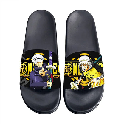 One Piece Anime Non-Slip Slide Sandals – EVA Indoor & Outdoor Slides