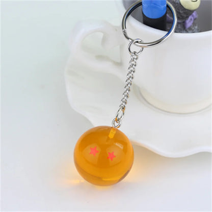 Dragon Ball Z 1-7 Star Resin Keychain & Pendant Set – Premium 3D Anime Dragon Ball Keyring Collectibles