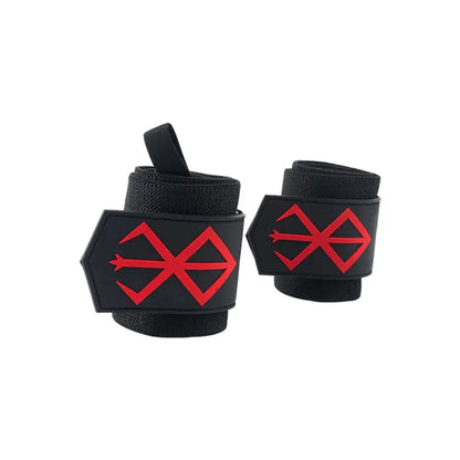 Anime Weightlifting Wrist Wraps & Lifting Straps – Heavy-Duty Gym Powerlifting Support