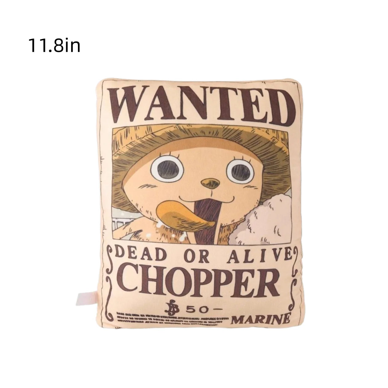 One Piece Wanted Poster Plush Pillow & Home Cushion