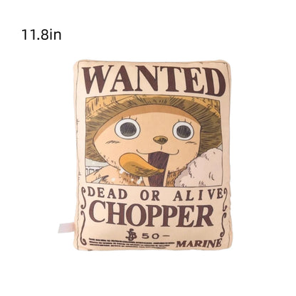 One Piece Wanted Poster Plush Pillow & Home Cushion