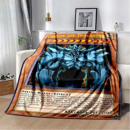 Yu-Gi-Oh! TCG Card Art Throw Blanket – Ultra-Soft Anime Fleece Bedspread