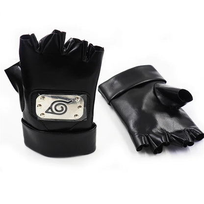 Naruto Hatake Kakashi Cosplay Set – Ninja Mask, Headband & Gloves Prop Accessories