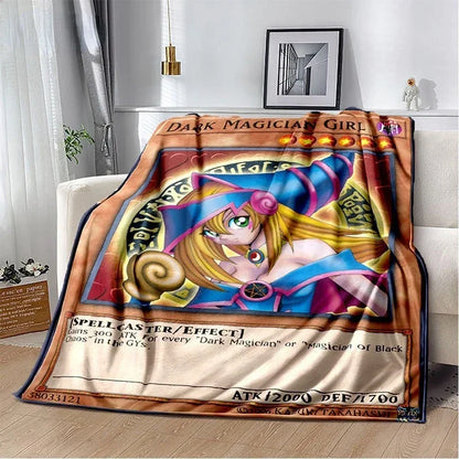 Yu-Gi-Oh! TCG Card Art Throw Blanket – Ultra-Soft Anime Fleece Bedspread