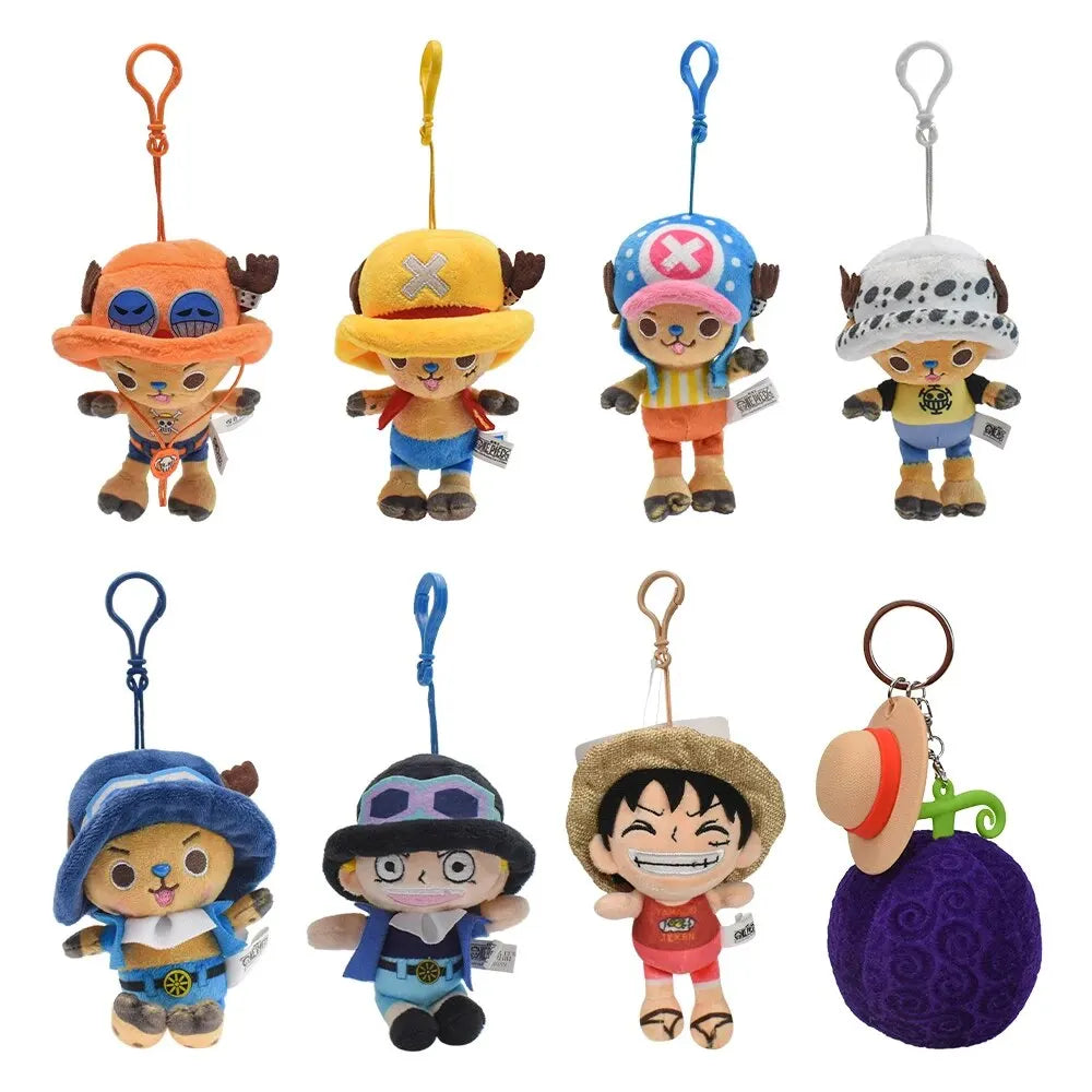 One Piece Plush Backpack Pendant Keychain – Mini Stuffed Anime Charm