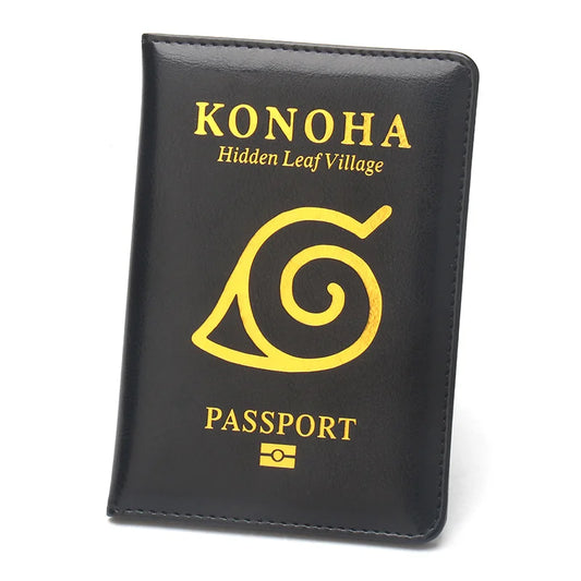 Naruto Konohagakure Hidden Leaf Village Anime Passport Cover – Travel Wallet Case