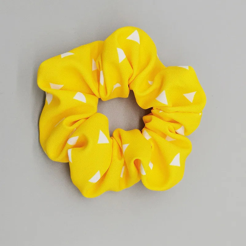 Demon Slayer Hair Scrunchie - Anime Satin Elastic Hair Tie