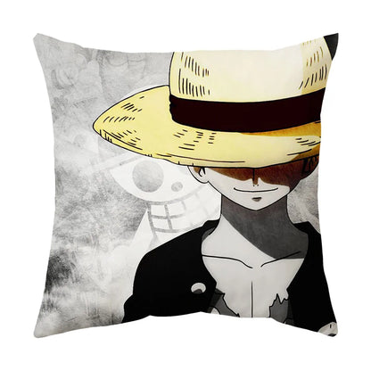 One Piece Anime Plush Square Throw Pillow Cover – 18"x18" (45x45 cm)
