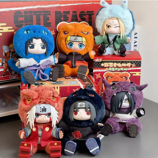 Naruto Sit-In Party Cute Plush Figure – Authentic TOPTOY Anime Plush Toy