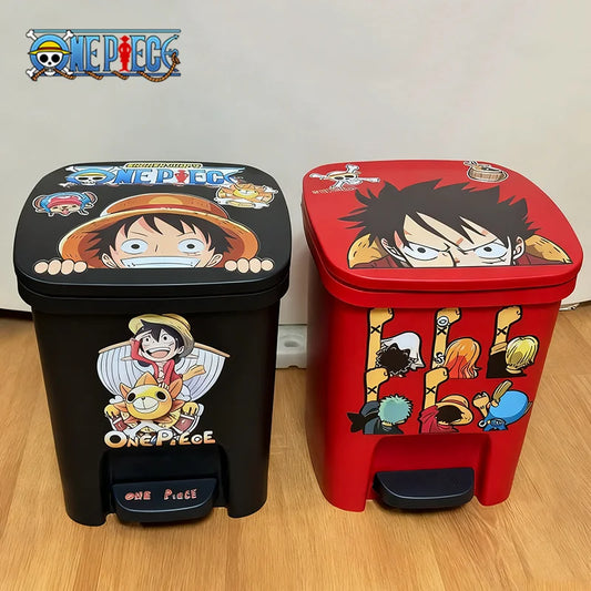 One Piece Anime Large Trash Can – Luffy & Zoro Heavy-Duty Wastebin