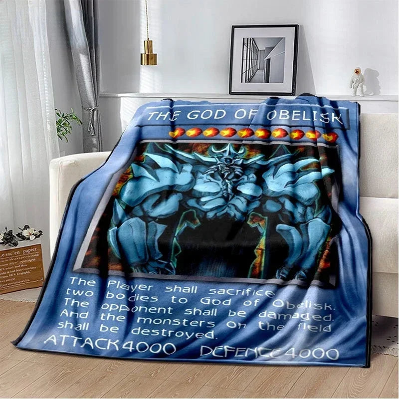 Yu-Gi-Oh! TCG Card Art Throw Blanket – Ultra-Soft Anime Fleece Bedspread
