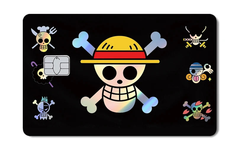 One Piece Holographic Laser Credit Card Skin – Anime Debit & Transit Card Sticker