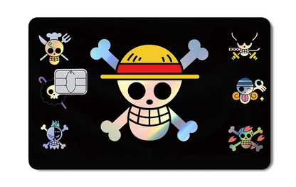 One Piece Holographic Laser Credit Card Skin – Anime Debit & Transit Card Sticker
