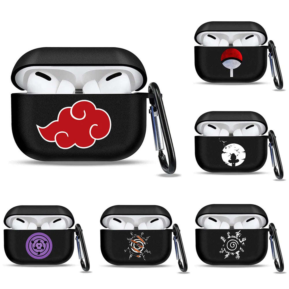 Naruto Akatsuki Silicone AirPods Case – Soft TPU Protective Cover for AirPods 1/2/3 & Pro/Pro 2