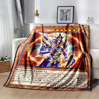 Yu-Gi-Oh! TCG Card Art Throw Blanket – Ultra-Soft Anime Fleece Bedspread