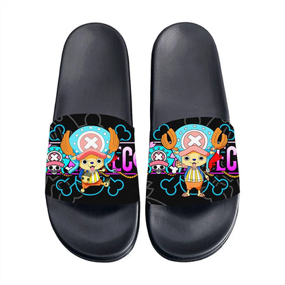 One Piece Anime Non-Slip Slide Sandals – EVA Indoor & Outdoor Slides