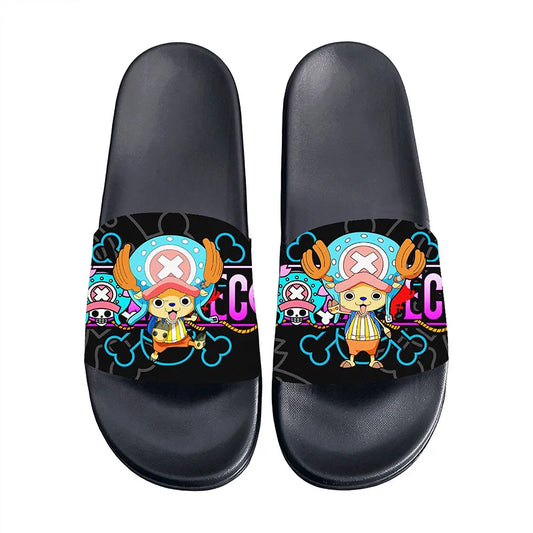One Piece Anime Non-Slip Slide Sandals – EVA Indoor & Outdoor Slides