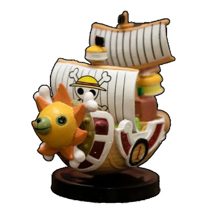 One Piece Mini Ship Figure Model – Thousand Sunny & Going Merry Desktop Statues