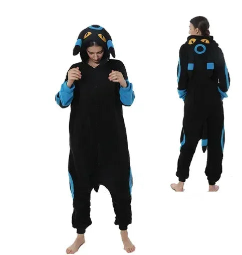 Pokemon Adult Cosplay Kigurumi Onesie – Anime Fleece Pajamas Jumpsuit