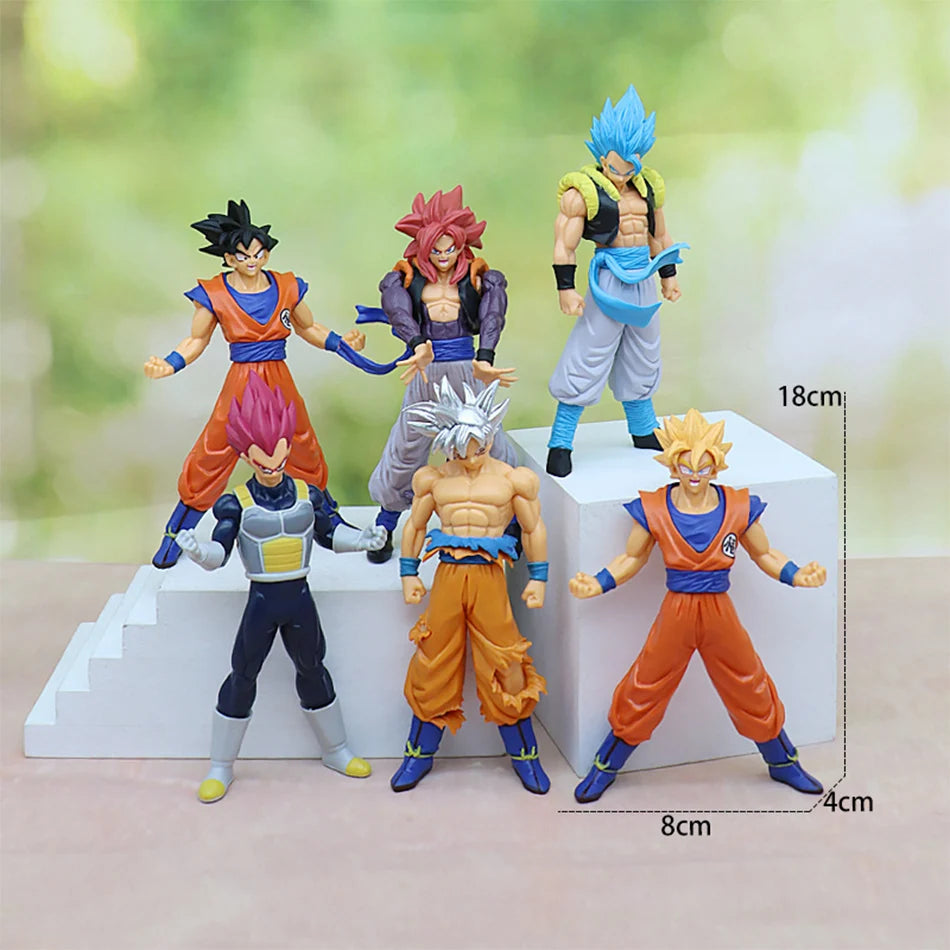 Dragon Ball Z Super Saiyan Action Figures – 18cm Collectible PVC Battle Models (Goku, Vegeta, Broly)