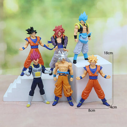 Dragon Ball Z Super Saiyan Action Figures – 18cm Collectible PVC Battle Models (Goku, Vegeta, Broly)