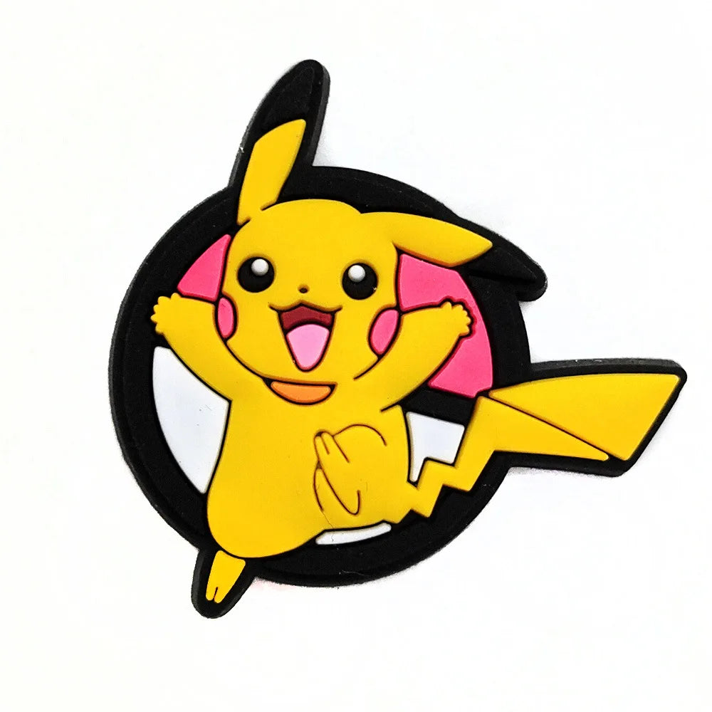 Pokémon PVC Clog Shoe Charms – Cartoon Pikachu & Monster Ball Accessories
