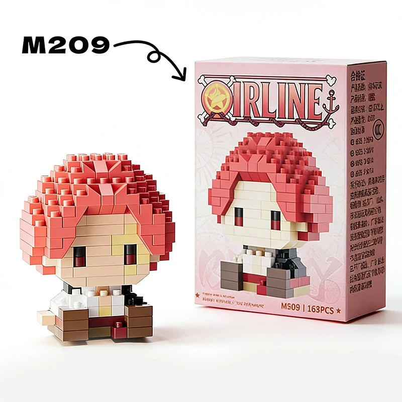 One Piece Sun God Nika Luffy Micro Building Block – 3D Anime Mini Bricks Figure