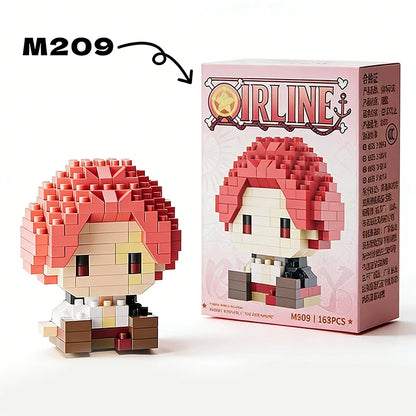One Piece Sun God Nika Luffy Micro Building Block – 3D Anime Mini Bricks Figure