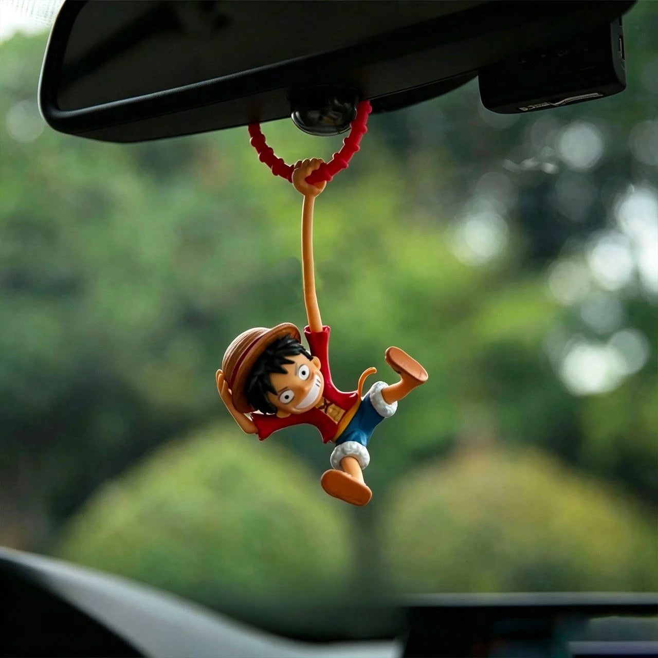One Piece Luffy Car Resin Hanging Ornament - Anime Interior Mirror Pendant