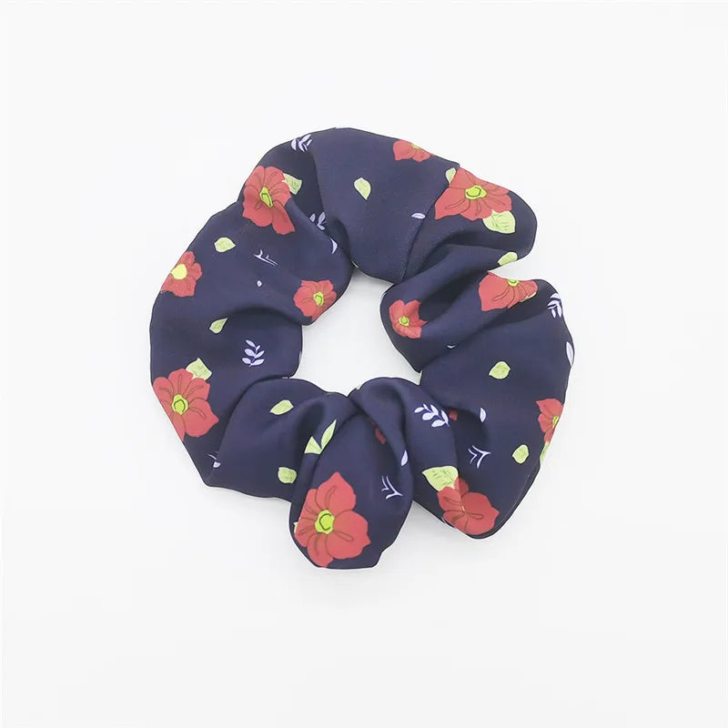 Demon Slayer Hair Scrunchie - Anime Satin Elastic Hair Tie
