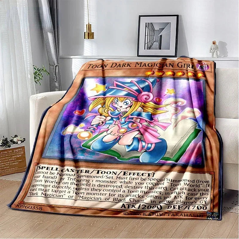 Yu-Gi-Oh! TCG Card Art Throw Blanket – Ultra-Soft Anime Fleece Bedspread