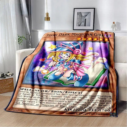Yu-Gi-Oh! TCG Card Art Throw Blanket – Ultra-Soft Anime Fleece Bedspread