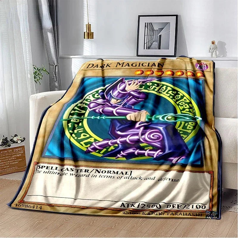 Yu-Gi-Oh! TCG Card Art Throw Blanket – Ultra-Soft Anime Fleece Bedspread