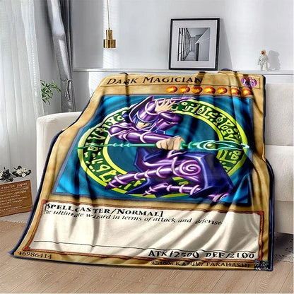 Yu-Gi-Oh! TCG Card Art Throw Blanket – Ultra-Soft Anime Fleece Bedspread