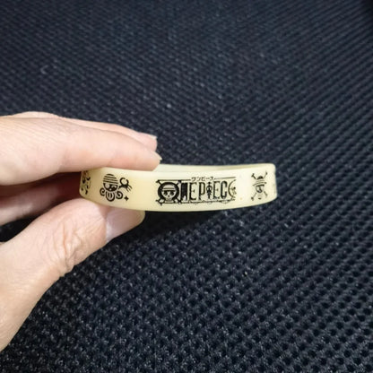 One Piece Anime Glow-In-The-Dark Silicone Sports Wristband – Luffy & Zoro