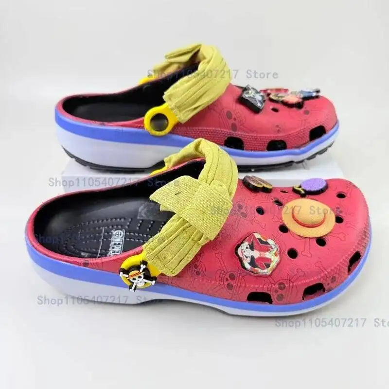 One Piece Chopper & Luffy EVA Clogs – Waterproof Anime Beach Sandals & Slippers
