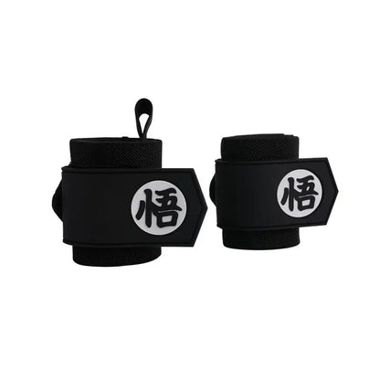 Anime Weightlifting Wrist Wraps & Lifting Straps – Heavy-Duty Gym Powerlifting Support